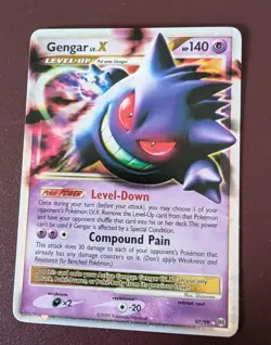 Pokemon Gengar TCG LV.X Platinum Arceus Holo Ultra Rare Card 97/99 - Image 1