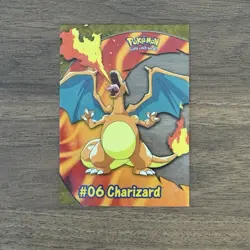 Charizard #6 Clear Pokemon Card PC3 2000 Topps TV Animation - Image 1