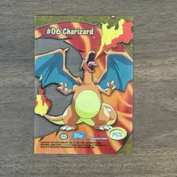 Charizard #6 Clear Pokemon Card PC3 2000 Topps TV Animation - Image 2