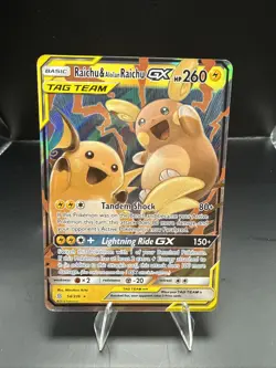 Pokemon Card - Raichu & Alolan Raichu GX Unified Minds 54/236 Ultra Rare B - Image 2