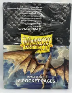 50 pack of Dragon Shield 18-Pocket Black Mini Japanese Card Sideload pages OPEN! - Image 1