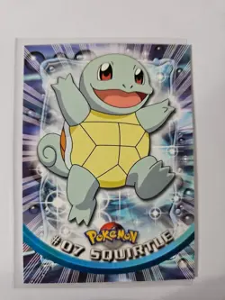Squirtle #7 TOPPS BLACK LABEL POKEMON CARDS NON-HOLO LP - Image 1