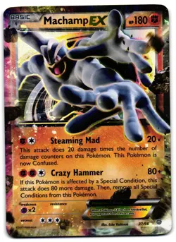 Machamp EX 37/98 - Ancient Origins Rare EX Pokemon TCG Holo - LP Card - Image 1