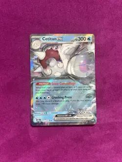 Pokemon TCG Cetitan ex 065/182 S&V Destined Rivals Double Rare Holo NM Card - Image 1