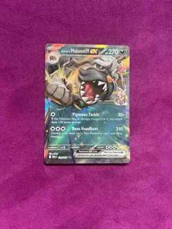 Arvens Mabosstiff ex 139/182 Double Rare Pokemon Card TCG 2025 Destined Rivals - Image 1