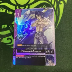 Mikazuki Augus [Signature] (Event Promo) - Gundam Card Game foil English 📈🔥 - Image 1
