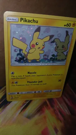 Pikachu SM162 Black Star Promo Card 🌀Swirl Holo - Image 5
