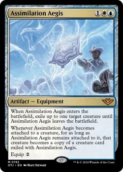 NM Foil Assimilation Aegis, MTG, OTJ, Magic the Gathering, 192 - Image 1
