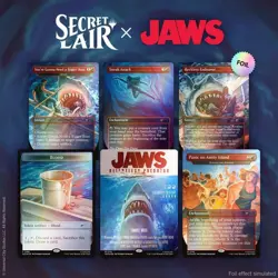 MTG Secret Lair Jaws: Terror of Amity Island Rainbow Foil Edition (Sealed) - Image 1