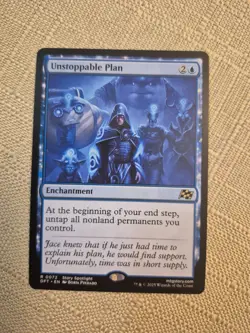 Unstoppable Plan DFT Aetherdrift MTG 72 RARE M/NM 1x - Image 1
