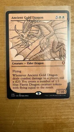 Ancient Gold Dragon (Showcase) Commander Legends: Battle for Baldur's Gate... - Image 1