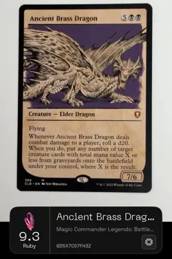 Ancient Brass Dragon (Showcase) Commander Legends: Battle for Baldur's Gate... - Image 3