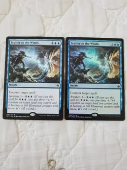 Scatter to the Winds 2x (MTG Battle for Zendikar, 1x LP Regular 1x NM Foil) - Image 1