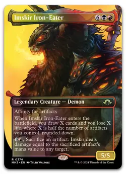 Imskir Iron-Eater (Borderless) #374 (Foil) (NM) Modern Horizons 3 MH3 Magic MTG - Image 1