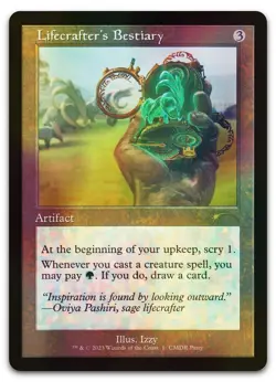 Lifecrafter's Bestiary (Retro Frame) #1 (Foil) NM & Gateway Promos Magic MTG - Image 1