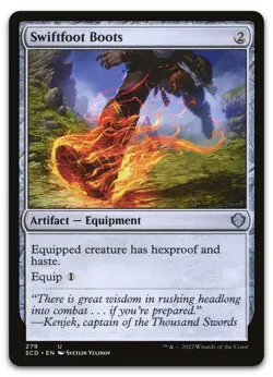 Swiftfoot Boots #279 (NM) Starter Commander SCD Magic MTG - Image 1