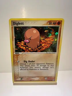 Diglett 61/112 Common FireRed & LeafGreen Pokemon Reverse Holo Near Mint - Image 1