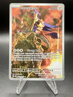 Pokemon TCG Zamazenta 201/182 Illustration Rare Holo Destined Rivals - Image 1