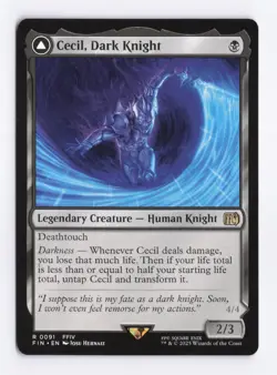 Cecil, Dark Knight 0091 (R) MTG Final Fantasy (FIN) (EN) - Image 1
