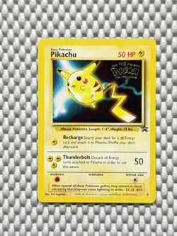 Pikachu No.4 Black Star Promo Kids WB Presents POKEMON The First Movie! #33 - Image 1