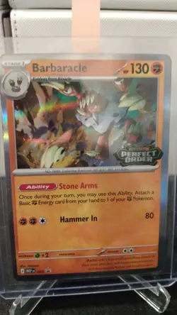 Barbaracle Build and Battle Promo 065 Pokemon Mega Evolution Perfect Order - Image 1