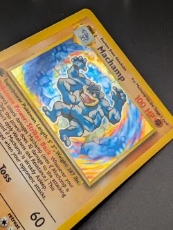 Machamp - 1st Edition - 8/102 Base Set Holo Rare - LP - Pokemon TCG WOTC - Image 5