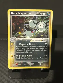 2004 Pokemon Dark Magneton EX Team Rocket Returns 39/109 Reverse Holo Swirl - MP - Image 4