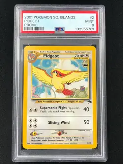 Pokemon 2001 Pidgeot 2/18 Islands Promo PSA 9 - Image 1