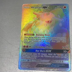 Heatran GX 238/236 - Secret Rare- Pokemon Tcg Sun & Moon Unified Minds- NM - Image 1