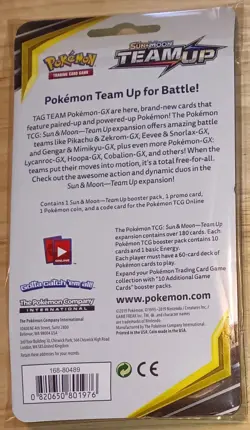 POKEMON TCG TEAM UP CHECKLANE BLISTER BOOSTER PACK W/PIKACHU SM162 820650801976 - Image 4