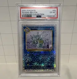 Pokemon Seadra Legendary Coll. Reverse Holo #63 PSA 6 - Image 1