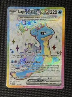 Pokemon: Lapras ex - 158/142 - SV07: Stellar Crown (SCR) Holo Ultra Rare - Image 1