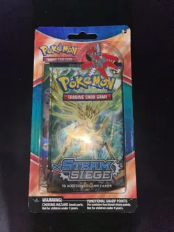 Pokemon TCG: XY Steam Siege & Roaring Skies 2-Pack Blister W/pin Factory Sealed - Image 1