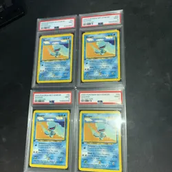 2000 Pokemon Neo Genesis Wooper #82 1st Edition Common PSA 9 X4 - Image 3