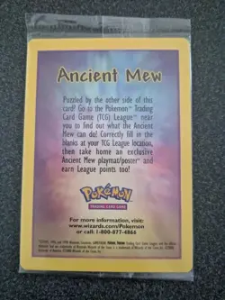 Pokemon Factory Sealed Ancient Mew - Mint 1999-2000 Holo Promo WOTC - Image 1