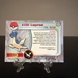 Lapras Topps Chrome Pokemon TV Animation Edition Series 2 #131 2000 - Image 2