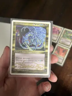 Set of 4 signed MTG Magic the Gathering Elder Dragon Legends by Edward Beard, Jr - Image 3
