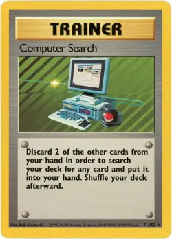 Computer Search (Rare) - 71/102 - Base Set - Pokemon MP English - Image 1