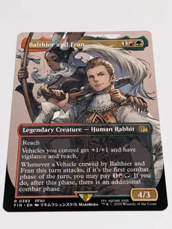 Balthier and Fran Borderless Regular (Rare 0393) Final Fantasy MTG (NM) - Image 1
