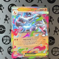 Pokemon TCG Mega Charizard X ex 13/094 Phantasmal Flames Rare Holo Full Art In… - Image 1
