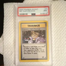 Pokemon Imposter Oak's Revenge 76/82 Team Rocket PSA 9 Uncommon Regular - Image 1