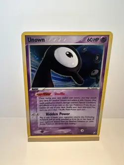 Unown R/115 Rare Unseen Forces Pokemon Moderately Played - Image 1