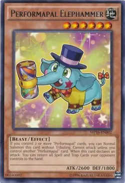 Yugioh! LP Performapal Elephammer - MP16-EN002 - Rare - Unlimited Edition Lightl - Image 1