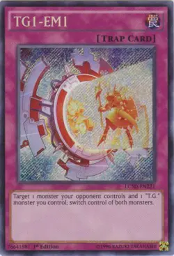 Yugioh! LP TG1-EM1 - LC5D-EN221 - Secret Rare - 1st Edition Lightly Played, Engl - Image 1