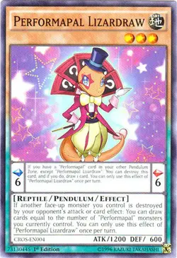Yugioh! LP Performapal Lizardraw - CROS-EN004 - Common - 1st Edition Lightly Pla - Image 1