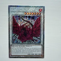 Yugioh RA04-EN057 - Black Rose Dragon - Platinum Secret Rare - Image 1