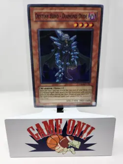 YuGiOh Destiny Hero Diamond Dude DR04-EN183 Dark Revelation 4 Super Rare LP - Image 1