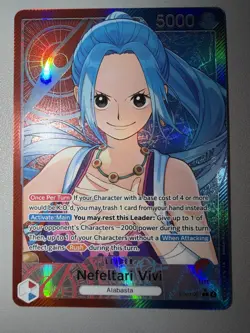 One Piece TCG - Nefeltari Vivi EB03-001 Alt Art Leader Heroines Edition English - Image 1