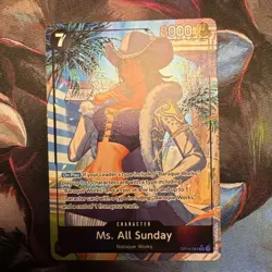 One Piece TCG Azure Sea’s Seven - Alternate Art MS. ALL SUNDAY OP14 !GRADE ME! - Image 1