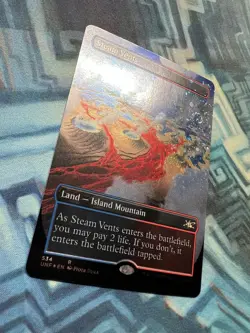 MTG Borderless Galaxy Foil Steam Vents NM Unplayed Unfinity - Image 3